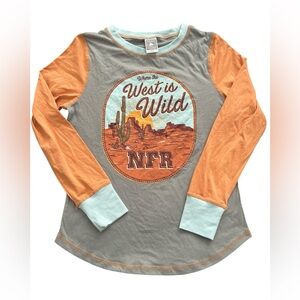 NFR Where the West is Wild long sleeve tee womens size Small